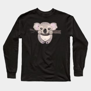 Kawaii cute koala australia Long Sleeve T-Shirt